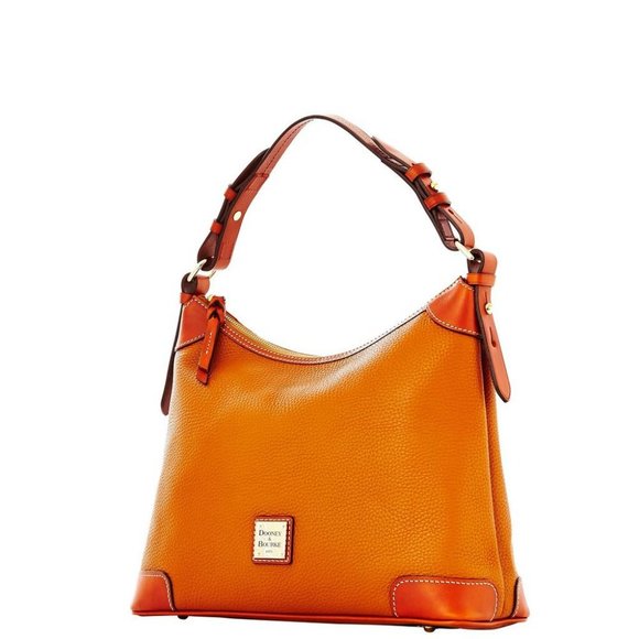 Dooney & Bourke NWT Pebble Leather Hobo - Camel - Picture 2 of 4